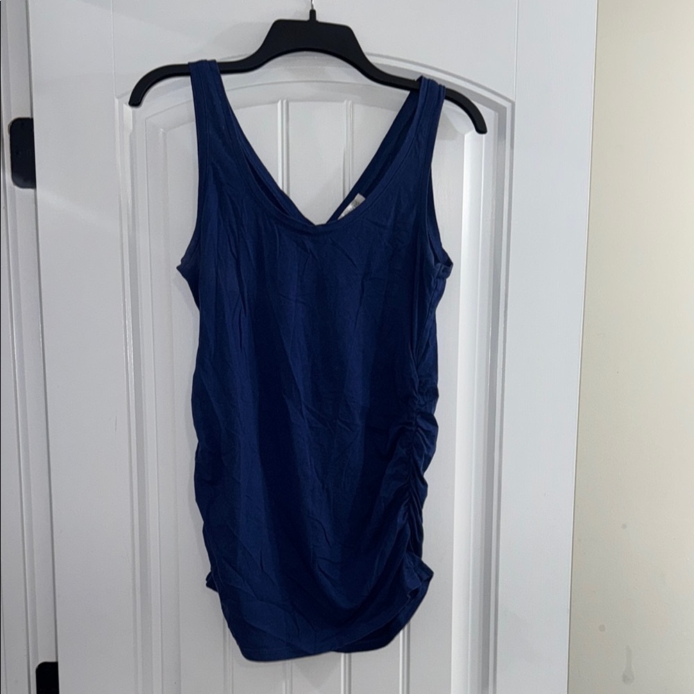 Motherhood Dark Blue Tank Top